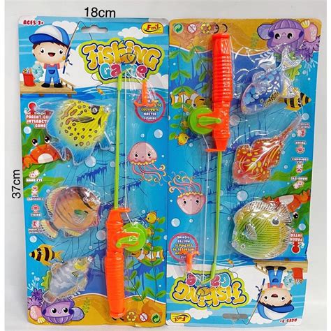 Magnetic Fishing Toy Kids Game Plaything Set with Fish Rod.